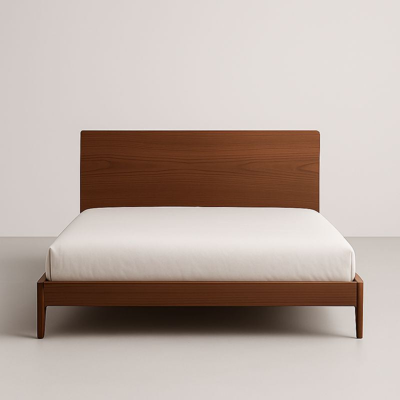 Lit double en bois massif avec tête haute 200x160 cm