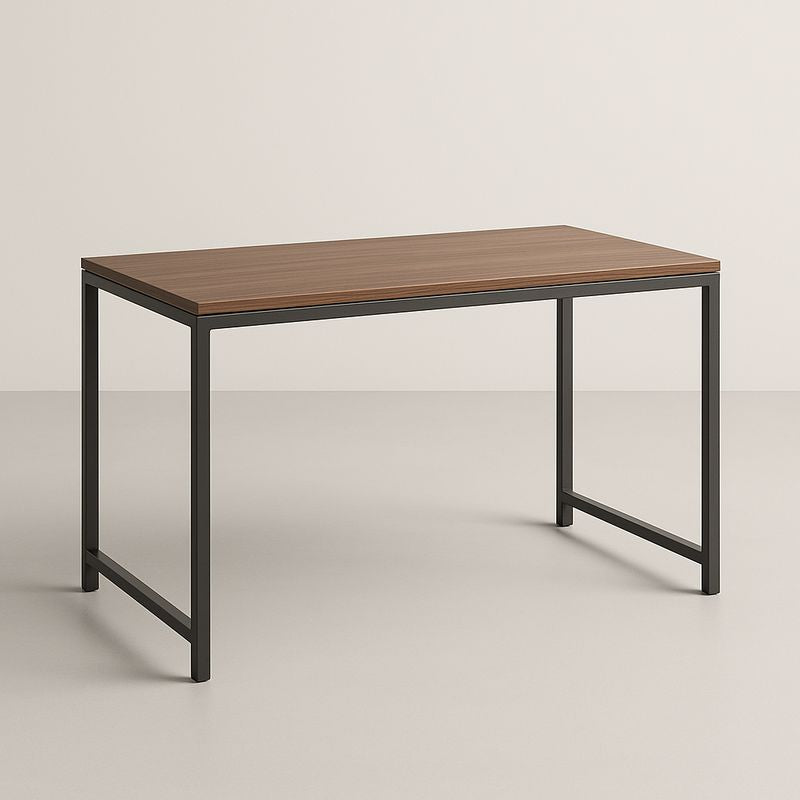 Table en bois et métal noir 120x60 cm