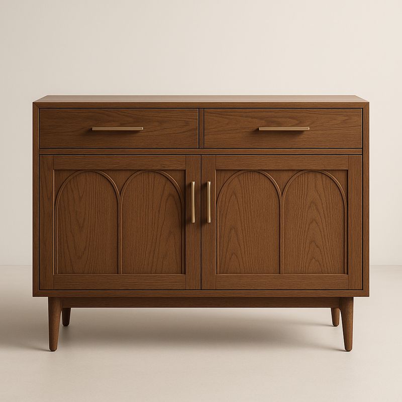 Buffet en Bois avec Portes et Tiroirs