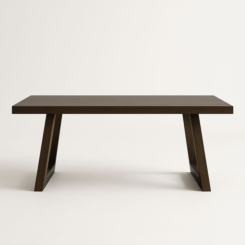 Table Rectangulaire en Bois Marron 180x90x75 cm