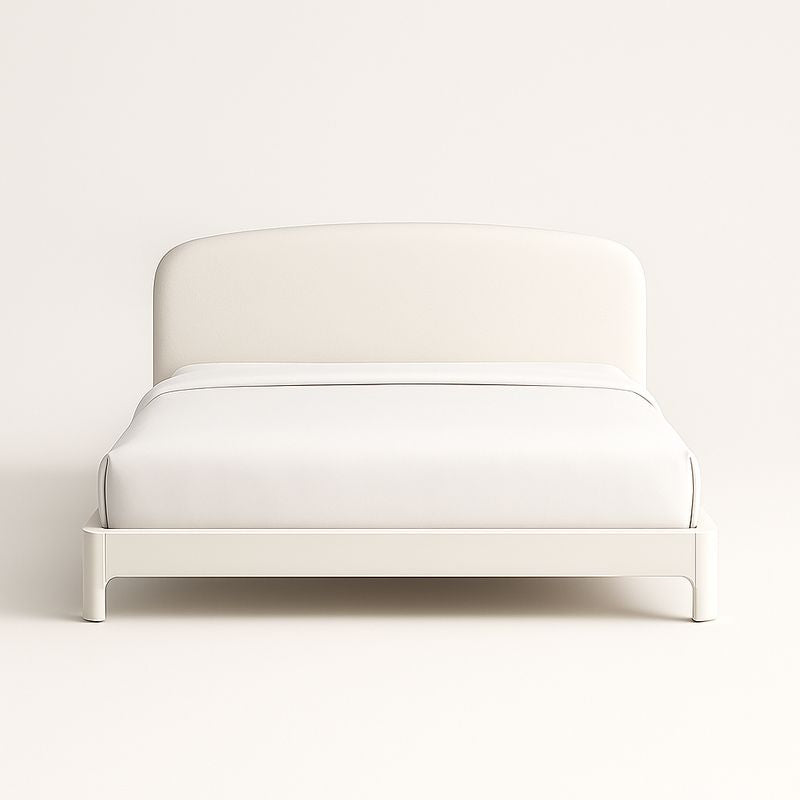 Lit Plateau Cuir PU Blanc 200x160 cm