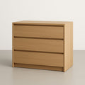 Commode en Bois à 3 Tiroirs 78x40x70 cm Chêne