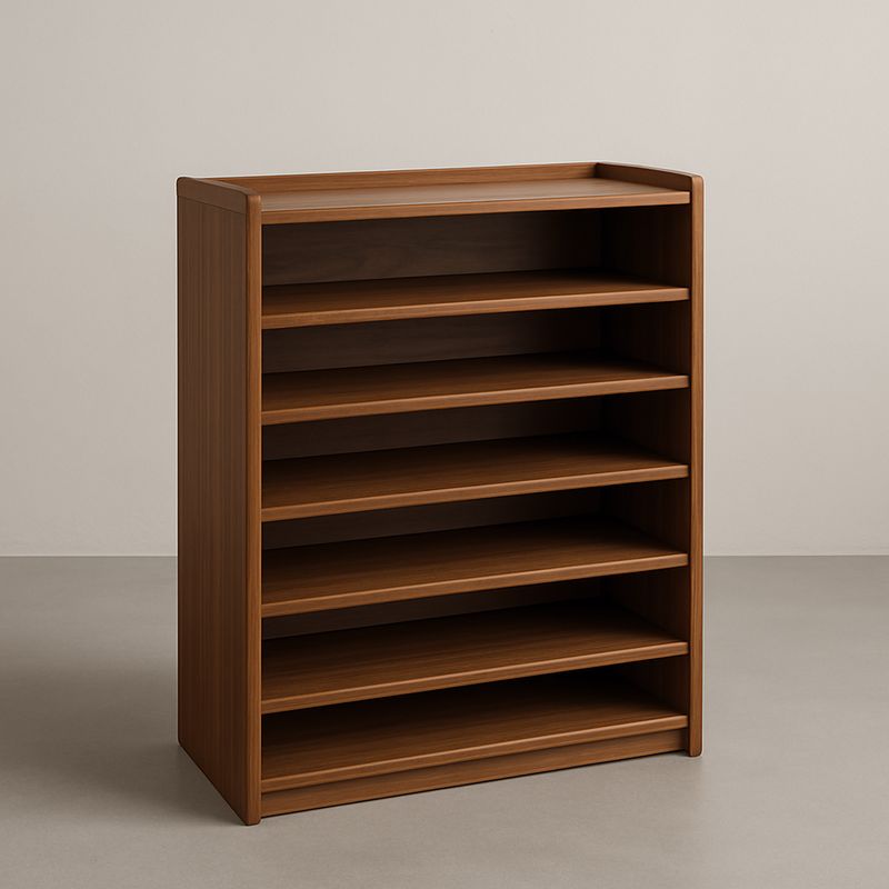 Etagère en bois massif 6 niveaux Marron